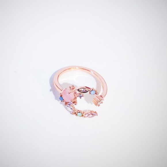 RESTOCK! Mixed stone crescent moon and star ring - Picture 2 of 3